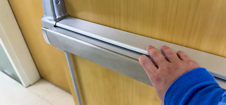 Installing a Push Bar on a Door Urbandale